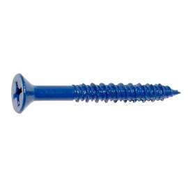 MIDWEST FASTENER 09281 Masonry Screw, 1/4 in Dia, 2-1/4 in L, Steel