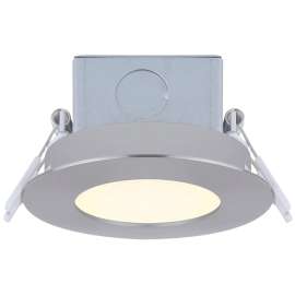 CANARM DL-3-6RR-BN-C Downlight, 120 V, 1-Lamp, LED Lamp, Brushed Nickel