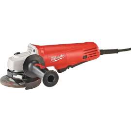 Milwaukee 6140-30 Angle Grinder, 7.5 A, 5/8-11 Spindle, 4-1/2 in Dia Wheel, 10,000 rpm Speed