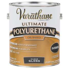 VARATHANE 242173 Interior Classic Polyurethane, Gloss, Liquid, Clear, 1 gal, Can