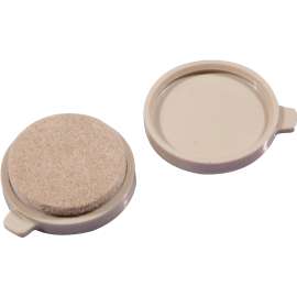 Shepherd Hardware FeltGard Plus Series 3638 Replacement Pad, Round, 1-1/2 in, Felt, Beige