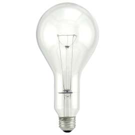 Sylvania 15744 Incandescent Lamp, 300 W, PS30 Lamp, Medium Lamp Base, 5820 Lumens, 2850 K Color Temp