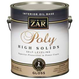 ZAR 34613 Classic Wood Finish Polyurethane, Gloss, Liquid, Amber, 1 gal, Can