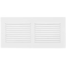 Imperial RG2055 Sidewall Grille, 30 in L, 8 in W, Rectangle, Steel, Pewter