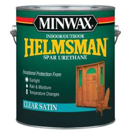 Minwax Helmsman 13205000 Spar Urethane Paint, Satin, Liquid, 1 gal, Pail