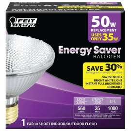 Feit Electric 35PAR30/S/QFL/ES Halogen Bulb, 35 W, Medium E26 Lamp Base, PAR30 Lamp, Soft White Light, 560 Lumens