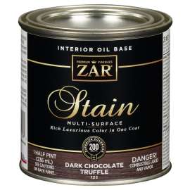 ZAR 12306 Wood Stain, Moorish Teak, Liquid, 0.5 pt, Can
