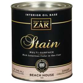 ZAR 13912 Wood Stain, Beach House, Liquid, 1 qt, Can