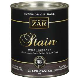 ZAR 13512 Wood Stain, Dark Brown, Liquid, 1 qt, Can