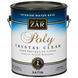 Aqua ZAR 32513 Polyurethane, Liquid, Crystal Clear, 1 gal, Can