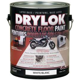 UGL DRYLOK 96113 Floor Paint, Flat, White, 1 gal Can
