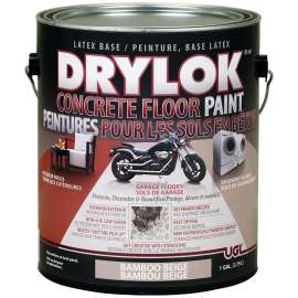 UGL DRYLOK 96713 Floor Paint, Flat, Bamboo Beige, 1 gal Can