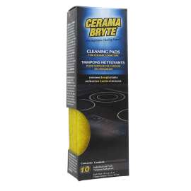 Cerama Bryte CP-29106-10 Small Cleaning Pad, 4 in L, 2-1/2 in W, Fiber