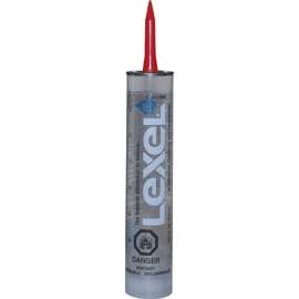 Lexel 13060 Elastic Sealant, Clear, 1 week Curing, 0 to 120 deg F, 10.5 oz Cartridge