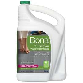 Bona WM700056004 Floor Cleaner, 160 oz, Liquid, Pleasant, Turquoise