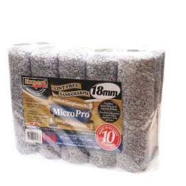 BENNETT 10PK MP18MM Pile Roller, 18 mm Thick Nap, 240 mm L, Microfiber Cover