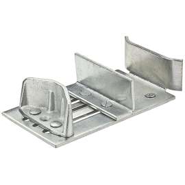 National Hardware N101-063 Double Door Guide, Steel, Zinc, Floor Mounting