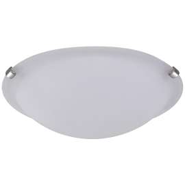 CANARM IFM161651 Flush Mount Ceiling Fixture, 120 V, 180 W, 3-Lamp, Type A Lamp, Steel Fixture, Brushed Pewter Fixture