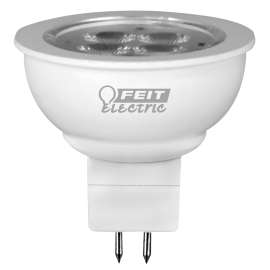 Feit Electric BPLVBAB/830CA LED Bulb, Track/Recessed, MR16 Lamp, 20 W Equivalent, GU5.3 Lamp Base, Clear