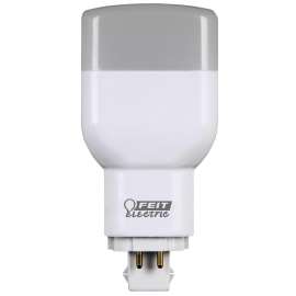 Feit Electric PL26E/V/841/LED LED Bulb, Specialty, PL Lamp, 26 W Equivalent, GX24Q-3 Lamp Base, Cool White Light