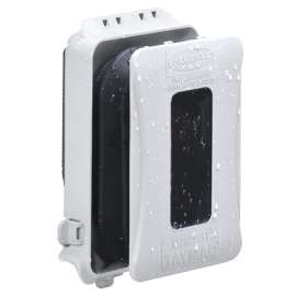 TAYMAC EXTRA DUTY ML500W Electrical Box Cover, 3 in L, 4.04 in W, 1 -Gang, Polycarbonate/Synthetic Neoprene Rubber