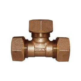 Legend T-4451NL Series 313-434NL Pipe Tee, 3/4 in, Ring Compression, Bronze