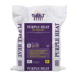 SALT DEPOT PH20 PURPLE HEAT Purple Heat Ice Melt, Crystalline, Purple, Slightly Aromatic, 20 lb Bag