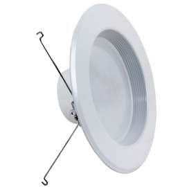 Feit Electric LEDR56B/927CA/MP/6 Recessed Downlight, 75 W, 120 V, LED Lamp, Aluminum, White