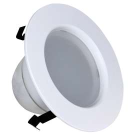 Feit Electric LEDR4/4WYCA Recessed Downlight, 7.2 W, 120 V, LED Lamp, Aluminum, White