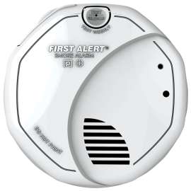 FIRST ALERT 1039828 Fire and Smoke Detector, AA Alkaline Battery, Photo, Ion Sensor, 85 dB, Alarm: Smoke