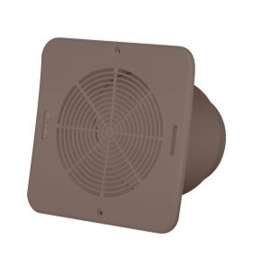 Duraflo 646015BR Soffit Exhaust Vent, 5-3/4 in W, Vinyl, Brown
