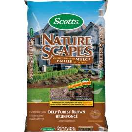 Scotts Nature Scapes 88656750 Color Enhanced Mulch, Solid, Deep Forest Brown, 42.5 L Bag
