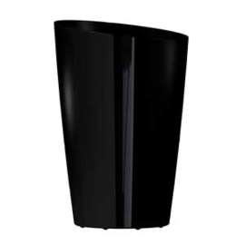 DCN Mirage 2213-36 Tall Planter, 13 in Dia, Thermoplastic, Black