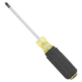 Vulcan Screwdriver, #2 Drive, Phillips Drive, 8-1/4 in OAL, 4 in L Shank, Plastic/Rubber Handle