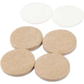 Shepherd Hardware FeltGard Series 9892 Super Stick Pad, Round, 1-1/2 in, Felt, Beige