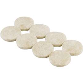 Shepherd Hardware FeltGard 9913 Dinette Felt Set, Round, 1 to 1-1/2 in, Felt, Beige