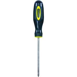 Stanley 60-001 Screwdriver, #1 Drive, Phillips Drive, 7-3/4 in OAL, 4 in L Shank, Plastic Handle, Ergonomic Handle