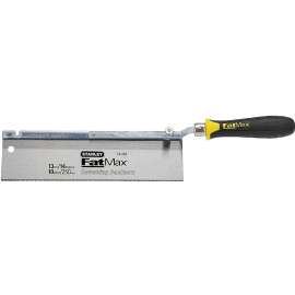 Fatmax 15-252K Backsaw, 10 in L Blade, 3 in W Blade, 14 TPI, Cushion-Grip Handle, Plastic/Rubber Handle