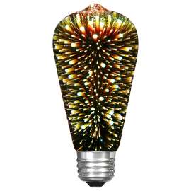 Feit Electric ST19/PRISM/LED LED Bulb, Decorative, ST19 Lamp, E26 Lamp Base, Prismatic White