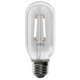 Feit Electric T14/CL/VG/LED LED Bulb, Decorative, T14 Lamp, 40 W Equivalent, E26 Lamp Base, Dimmable, Clear