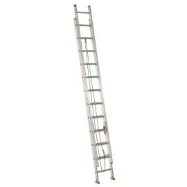Louisville LP-2024 Extension Ladder, 225 lb, Aluminum