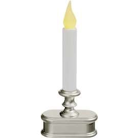 Xodus Innovations FPC1221P Candle, AA Battery, LED Bulb, Amber Bulb, Pewter Holder