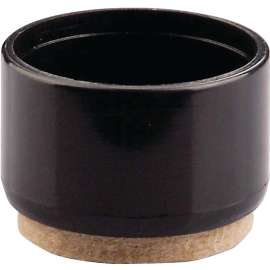 Shepherd Hardware 3931 Leg Tip, Round, Plastic, Black, 3/4 in Dia