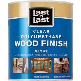 Last n Last 53004 Polyurethane Wood Finish, Gloss, Liquid, Clear, 1 qt, Can