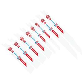 IMPERIAL BLADES IBRV-8 Reciprocating Blade Set, 8-Piece, Standard, Bi-Metal, White
