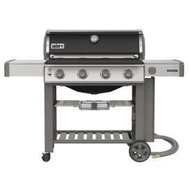 Weber Genesis II E-410 67011001 Gas Grill, 48,000 Btu/hr BTU, Natural Gas, 4 -Burner, Side Shelf Included: Yes