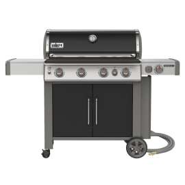 Weber Genesis II E-435 Series 67016001 Gas Grill, 48,000 Btu/hr BTU, Natural, 4 -Burner, Side Shelf Included: Yes
