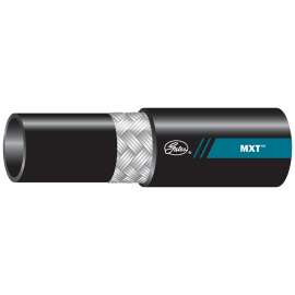 GATES MXT 70276 Wire Braid Hose, 0.675 in OD, 3/8 in ID, 400 ft L, 4800 psi Pressure, Synthetic Rubber, Black