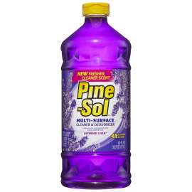 Pine-Sol Lavender Clean 40112 Cleaner and Degreaser, 60 oz Bottle, Liquid, Lavender, Clear