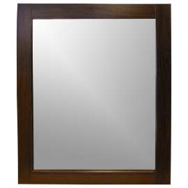 Luxo Marble Econo Luxe Series ECONO LUXE MR30B Mirror, 30 in L, 24 in W, Brown Frame